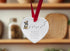 Border Terrier Walk Beside Us Ceramic Heart